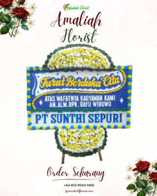 Papan Bunga Duka di Karang Timur