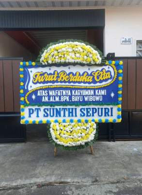 Papan Bunga Duka di Karang Timur