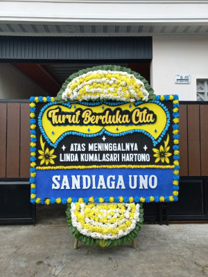 Papan Bunga Duka di Karang Timur
